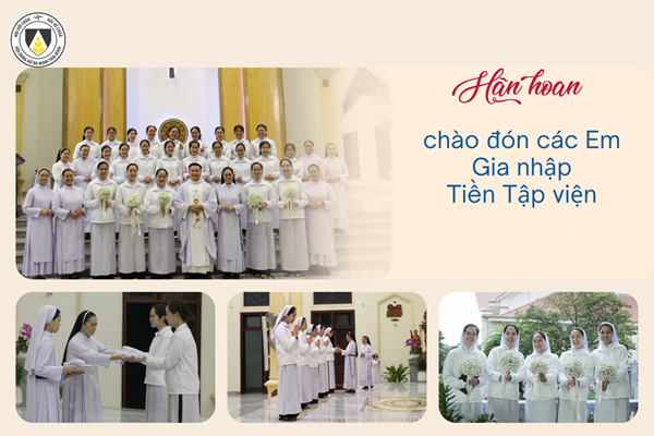 Hội dòng hân hoan đón nhận 5 em Thỉnh sinh gia nhập Tiền Tập viện