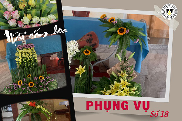 Mẫu cắm hoa Phụng vụ - số 18