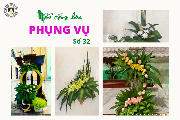 Mẫu cắm hoa Phụng vụ - số 32