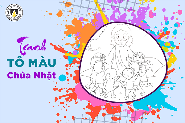 Tranh tô màu – Chúa Nhật tuần V Mùa Chay - Năm C (Ga 8, 1 - 11)