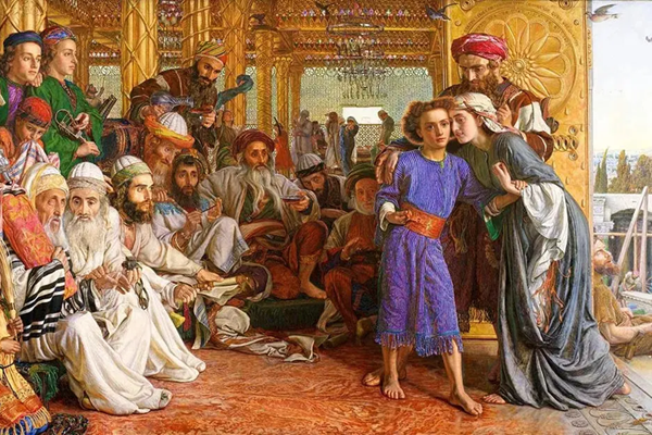 Kinh Mân côi và nghệ thuật: Mầu nhiệm thứ năm mùa Vui - Đức Bà tìm được Chúa Giêsu trong đền thánh