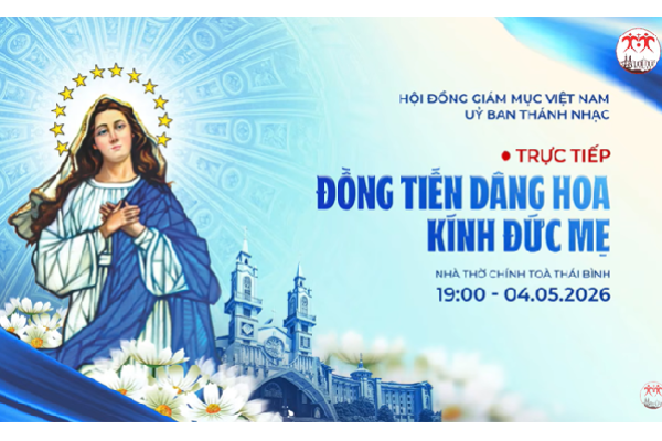 Đồng Tiến Dâng Hoa Kính Đức Mẹ - Giáo phận Thái Bình | 19g00 - 04/5/2026