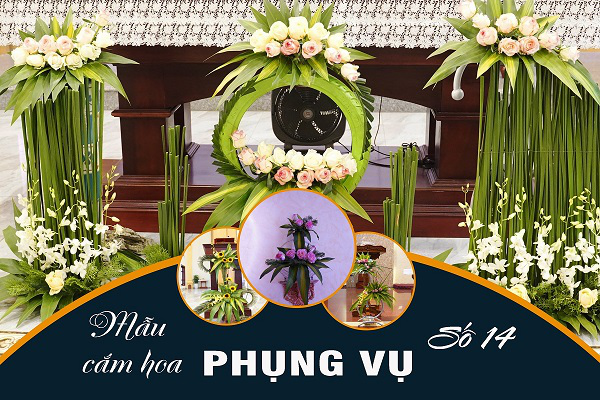 Mẫu cắm hoa Phụng vụ - số 14