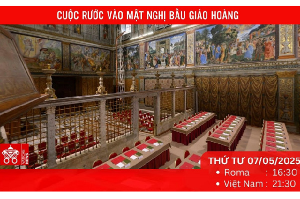 Trực tiếp Cuộc rước vào Mật viện Bầu Giáo Hoàng (7/5)