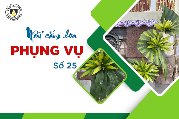 Mẫu cắm hoa Phụng vụ - số 25 (mẫu Lá)