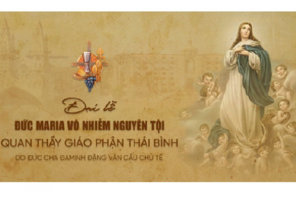 Trực tuyến: Đại lễ Đức Maria Vô Nhiễm Nguyên Tội - Quan Thầy Giáo phân Thái Bình