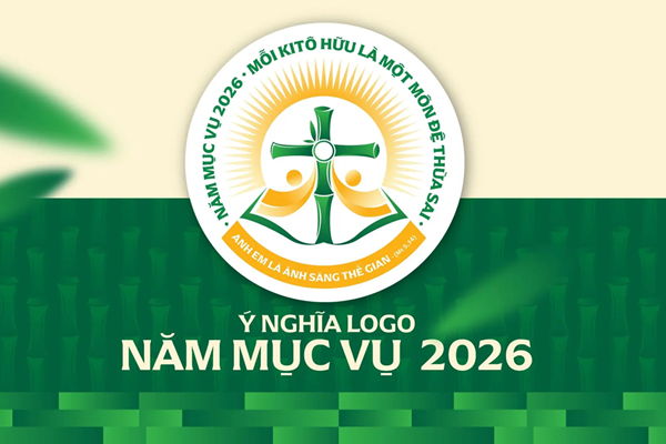 Logo năm Mục vụ 2026: Mỗi Kitô hữu là một môn đệ thừa sai: “Anh em là ánh sáng thế gian” (Mt 5,14)