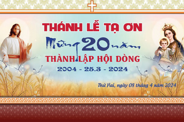 Trực tuyến: Thánh lễ Tạ ơn - Mừng 20 năm Thành lập Hội Dòng Nữ Đa Minh Thái Bình