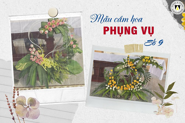 Mẫu cắm hoa Phụng vụ - số 9