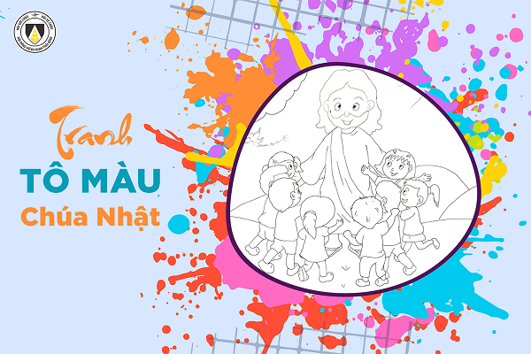 Tranh tô màu: Chúa Nhật Tuần VII - Phục Sinh năm A (Mt 28, 16-20)