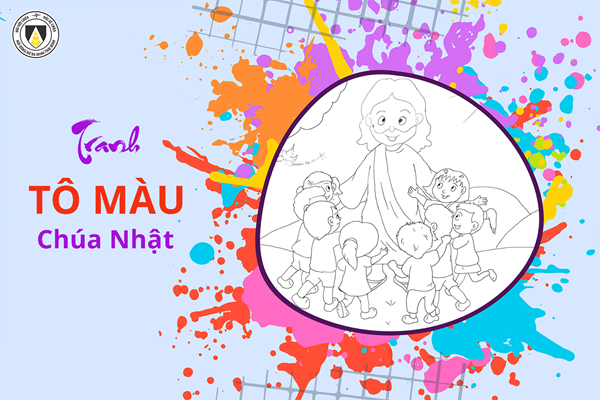 Tranh tô màu: Chúa Nhật Lễ Lá - năm A (Mt 27,11-54)