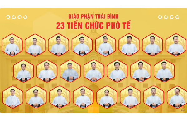 Thánh lễ truyền chức phó tế cho 23 Thầy tiến chức