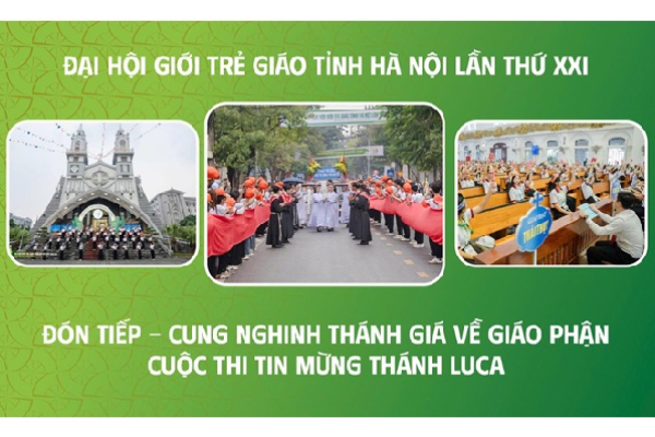 Bản tin sáng ngày 18/11 - Đại hội Giới trẻ Giáo tỉnh Hà Nội lần thứ XXI với chủ đề: “Chúng tôi cùng đi với anh” (Ga 21,3)
