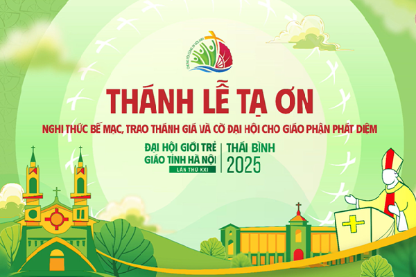 Thánh lễ Tạ ơn - Nghi thức Bế mạc, trao Thánh Giá và Cờ Đại hội cho Giáo phận Phát Diệm