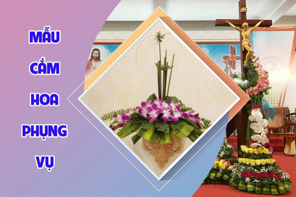 Mẫu cắm hoa Phụng vụ - số 6