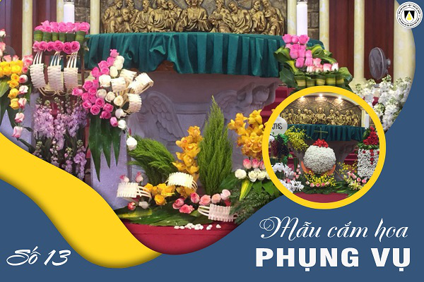 Mẫu cắm hoa Phụng vụ - số 13