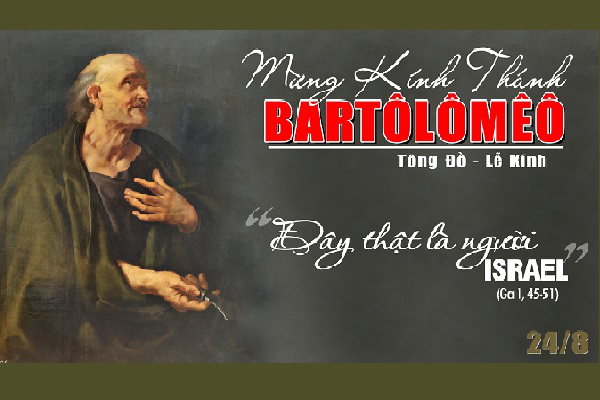 Ngày 24.8 - Thánh Bartôlômêô, Tông đồ