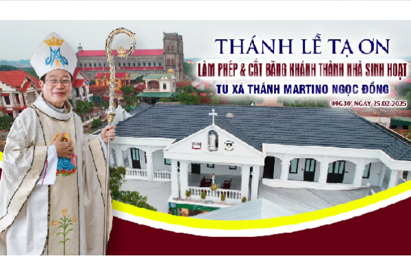 Tu xá Thánh Martino Ngọc Đồng: Thánh lễ Tạ ơn, Làm phép và Cắt băng Khánh Thành Nhà Sinh Hoạt