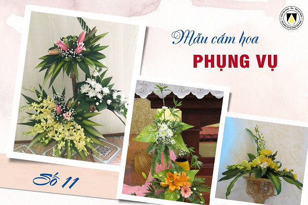 Mẫu cắm hoa Phụng vụ - số 11