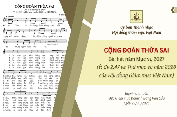 Ủy ban Thánh nhạc: Bài hát chủ đề năm Mục vụ 2027 - Cộng đoàn thừa sai