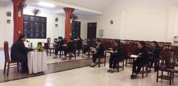 Hình ảnh nhập Tiền Tập viện năm 2022