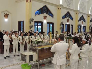 Hình ảnh 1: Các Nghi thức và Thánh lễ An táng Nữ tu Maria Bùi Thị Suy, OP.