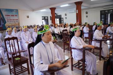 Hình ảnh 1: Cuộc thi Chung kết Tìm hiểu Tin mừng Mát thêu