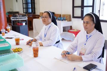 Hình ảnh 1: Cuộc thi Chung kết Tìm hiểu Tin mừng Mát thêu