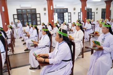 Hình ảnh 1: Cuộc thi Chung kết Tìm hiểu Tin mừng Mát thêu