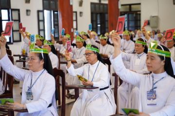 Hình ảnh 1: Cuộc thi Chung kết Tìm hiểu Tin mừng Mát thêu