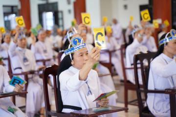 Hình ảnh 1: Cuộc thi Chung kết Tìm hiểu Tin mừng Mát thêu